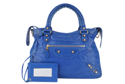 BALENCIAGA GIANT CITY ELECTRIC BLUE GOLD HARDWARE NO DUST COVER