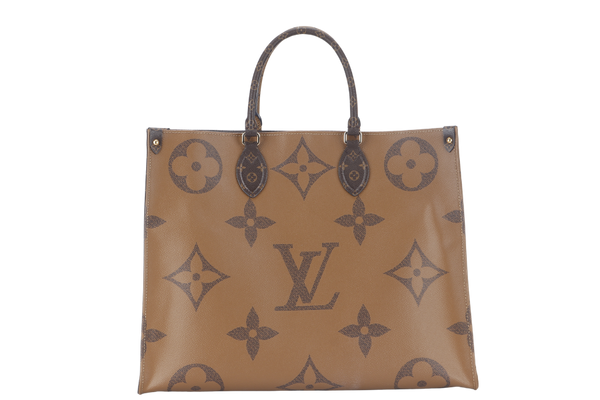 LOUIS VUITTON ONTHEGO GM (M44576) MONOGRAM GIANT CANVAS GOLD HARDWARE WITH DUST COVER AND BOX