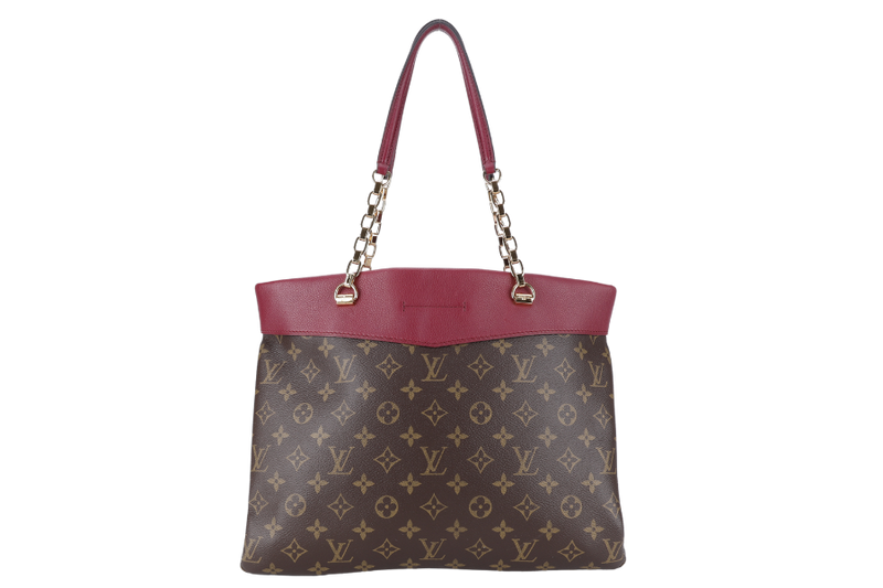 LOUIS VUITTON M51197 MONOGRAM PALLAS SHOPPER TOTE WITH DUST COVER