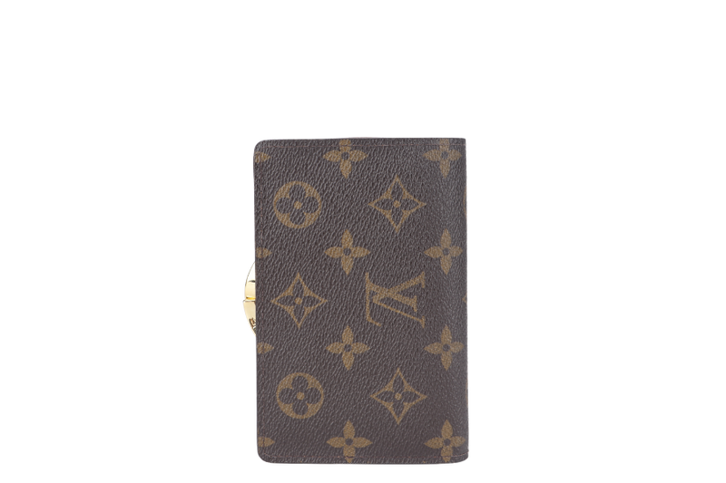 LOUIS VUITTON FRENCH WALLET (MI4007) MONOGRAM CANVAS GOLD HARDWARE