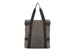 CALVIN KLEIN GREEN NYLON BLACK TRIM TOTE BAG WITH DUST COVER