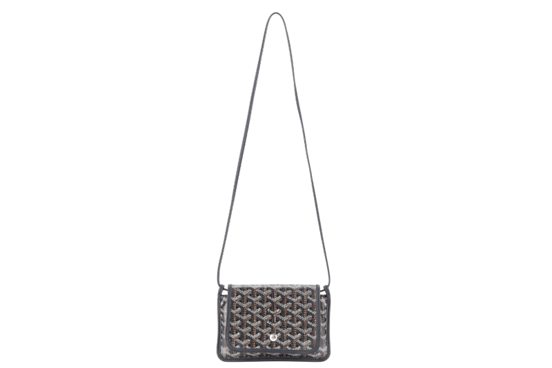 GOYARD PLUMET IN BLACK GOYARDINE WITH DUST COVER