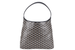 GOYARD BOHEME HOBO BAG BLACK GOYARDINE CANVAS WITH POUCH AND DUST COVER