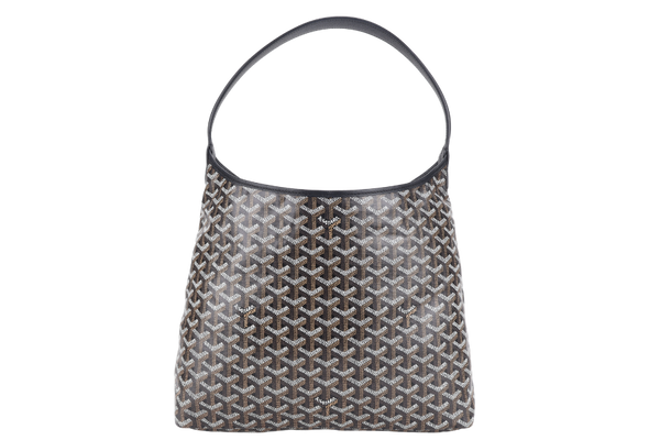 GOYARD BOHEME HOBO BAG BLACK GOYARDINE CANVAS WITH POUCH AND DUST COVER