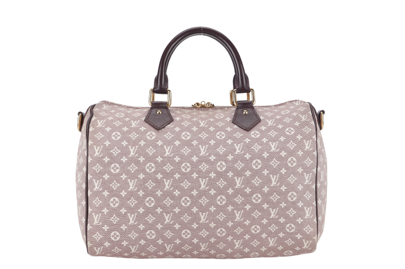 louis vuitton speedy bandouliere 30 mb3173 mini lin monogram canvas gold hardware with sling