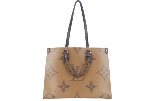 LOUIS VUITTON M45321 ONTHEGO MM REVERSE MONOGRAM CANVAS GOLD HARDWARE WITH DUST COVER AND BOX