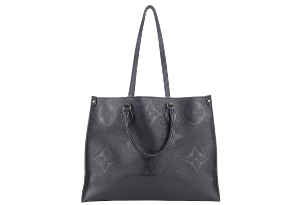 LOUIS VUITTON M44325 ON THE GO GM BLACK EMPREINTE LEATHER GOLD HARDWARE NO DUST COVER