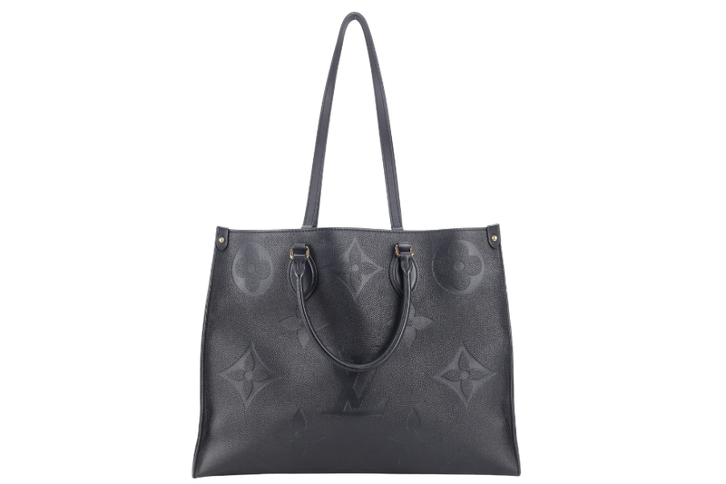 LOUIS VUITTON M44325 ON THE GO GM BLACK EMPREINTE LEATHER GOLD HARDWARE NO DUST COVER