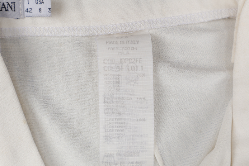 EMPORIOR ARMANI LONG WHITE PANTS SIZE 42