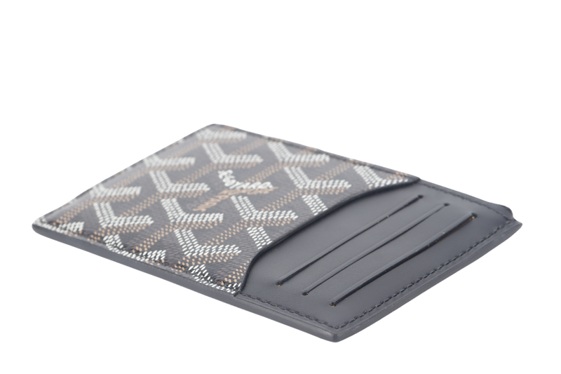 GOYARD BOURBON ZIPPED CARD HOLDER BLACK COLOR WITH BOX