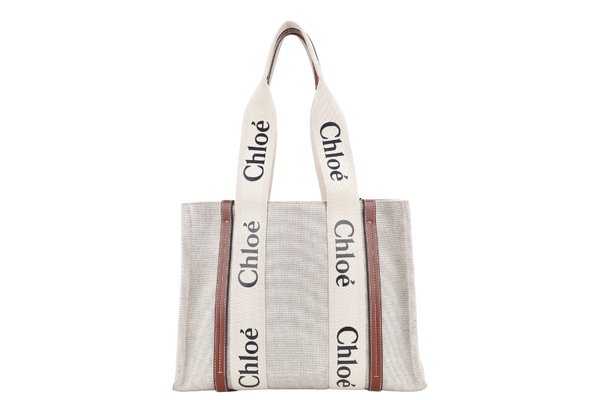 CHLOE WOODY TOTE MEDIUM WITH DUST COVER