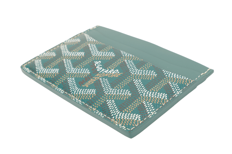 GOYARD SAINT-SULPICE GREEN CARD HOLDER WTH BOX