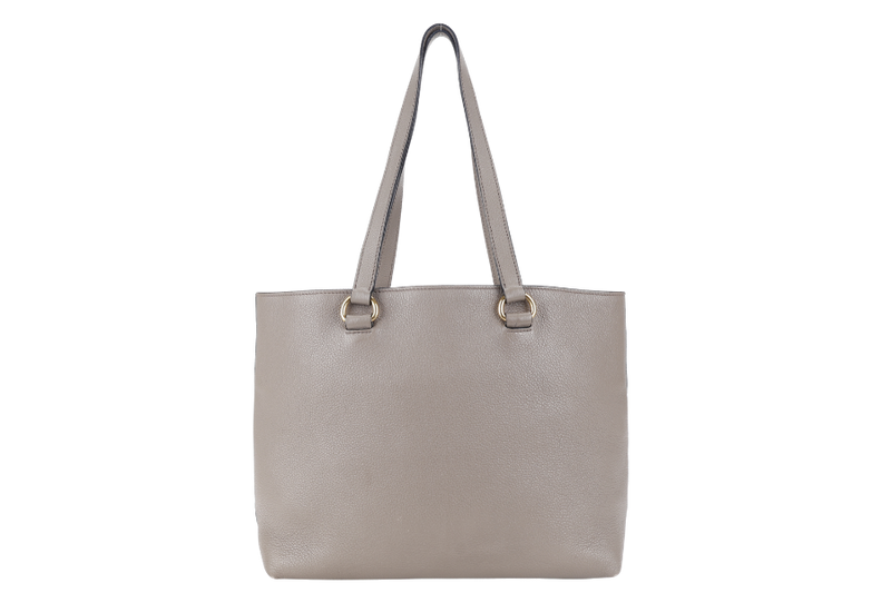 PRADA SAFFIANO LEATHER HANDBAG GOLD HARDWARE WITH DUST COVER AND CARD