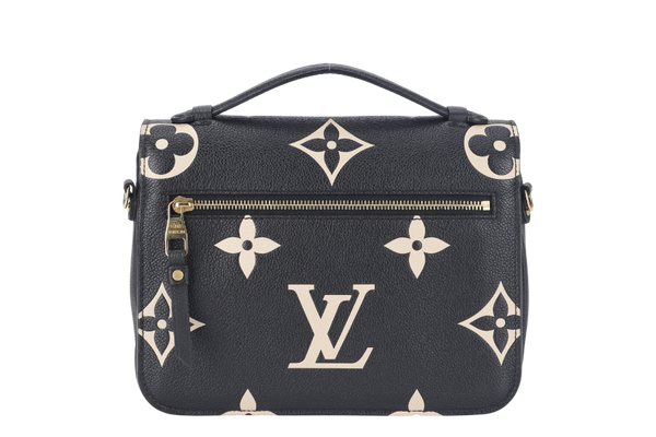 LOUIS VUITTON POCHETTE METIS (M45773) BICOLOR MONOGRAM EMPREINTE LEATHER WITH DUST COVER