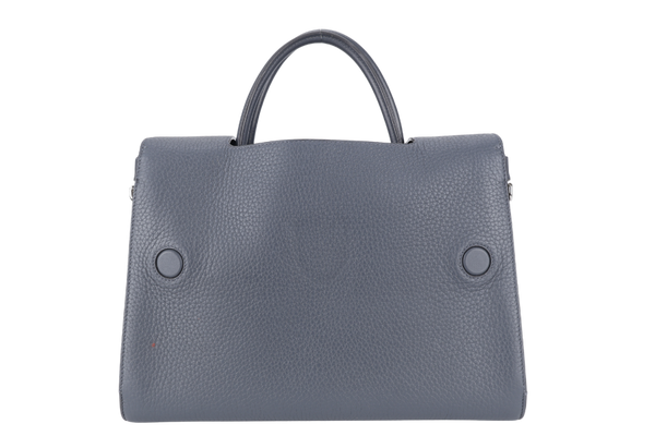 CHRISTIAN DIOR DIOREVER GREY CALFSKIN SILVER HARDWARE WITH CARD, STRAPS AND NO DUST COVER