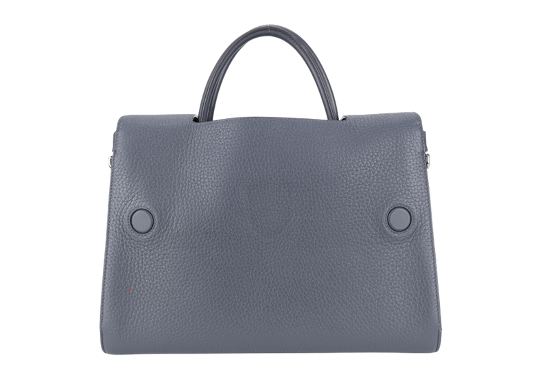 CHRISTIAN DIOR DIOREVER GREY CALFSKIN SILVER HARDWARE WITH CARD, STRAPS AND NO DUST COVER