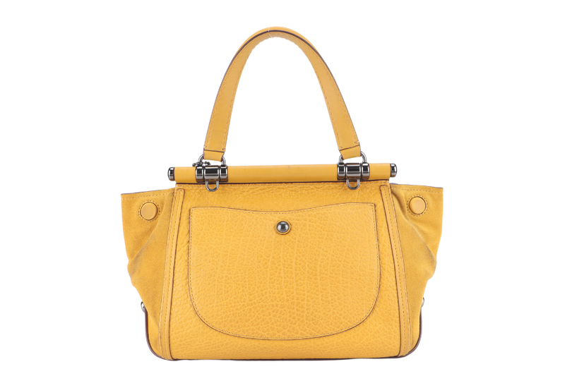 COACH MEDIUM YELLOW DRIFTER HANDBAG RUTHENIUM HARDWARE NO DUST COVER