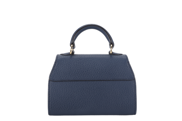 MOYNAT REJANE MICRO CALFSKIN BLUE LGHW NO DUST COVER