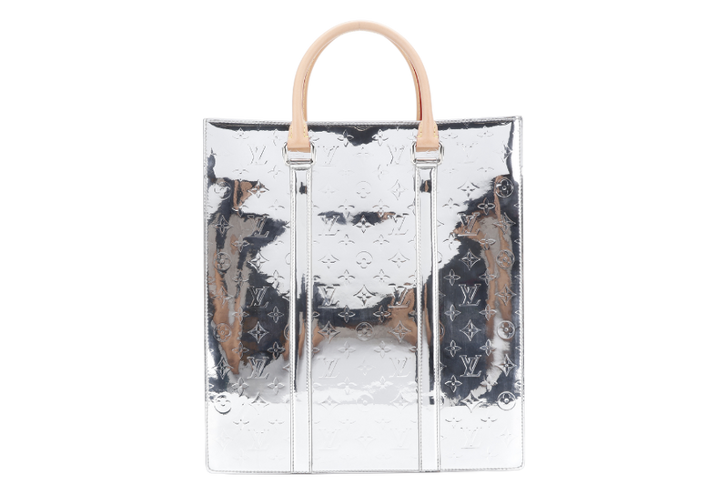LOUIS VUITTON M45884 SAC PLAT MONOGRAM MIRROR BAG WITH STRAPS AND DUST COVER