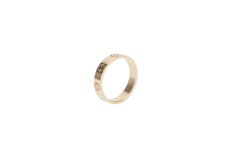 CARTIER LOVE RING GOLD AU750 SIZE 50 TQR434 WITH CERTIFICATE AND BOX