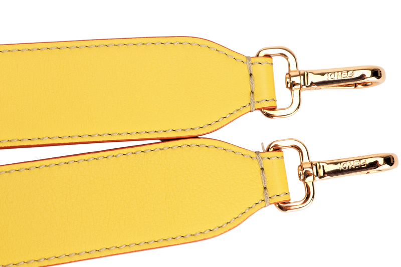 FENDI STRAP YOU, YELLOW & BLACK COLOR, GOLD HARDWARE, WITH DUST COVER