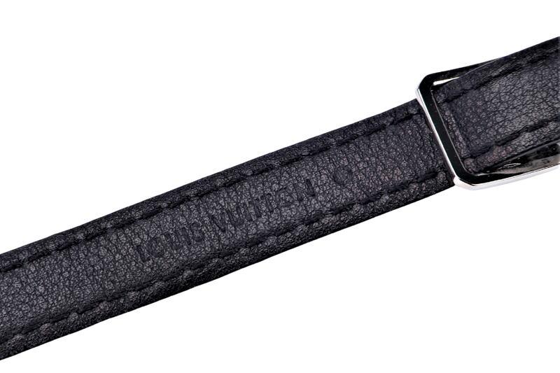 LOUIS VUITTON DAMIER GRAPHITE DOUBLE TOUR BRACELET, NO DUST COVER & BOX