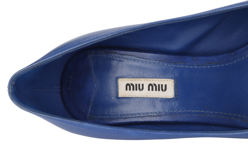 MIU MIU BLUE HIGH HEELS 39