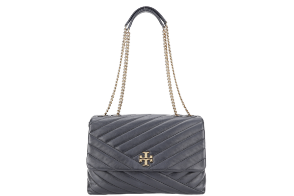TORY BURCH KIRA CROSSBODY BLACK LEATHER GOLD HARDWARE WITH DUST COVER