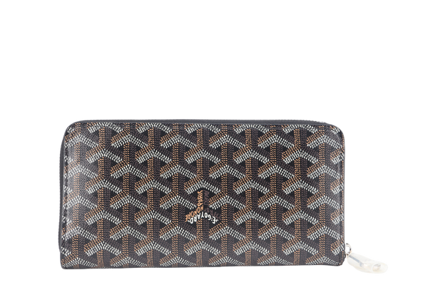 GOYARD MATIGNON WALLET BLACK & BROWN WITH BOX