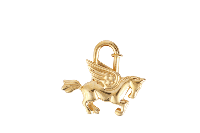 HERMES PEGASUS GOLD LOCK WITH BOX