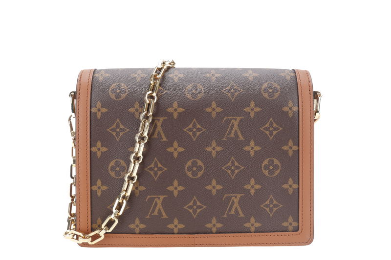 LOUIS VUITTON M44391 DAUPHINE MM MONOGRAM REVERSE GOLD HARDWARE WITH DUST COVER