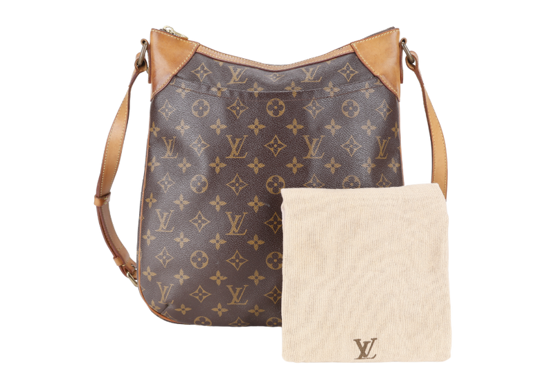 LOUIS VUITTON ODEON M56390 MONOGRAM CANVAS GOLD HARDWARE WITH DUST COVER