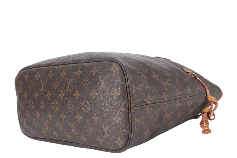 LOUIS VUITTON NEVERFULL MM (M40156) BROWN CANVAS MONOGRAM GOLD HARDWARE NO DUST COVER