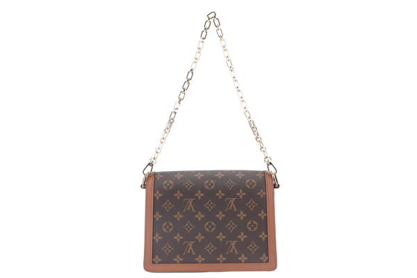 LOUIS VUITTON DAUPHINE MM(M45958) MONOGRAM REVERSE WITH STRAPS, STRAP, CHAIN, DUST COVER AND BOX