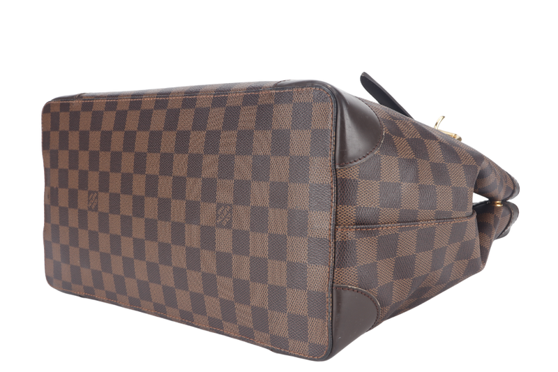 LOUIS VUITTON HEMPSTEAD MM DAMIER EBENE CANVAS GOLD HARDWARE NO DUST COVER