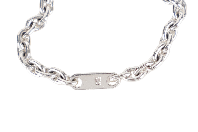 HERMES SV925 SILVER KEY CHAIN WITH HOUSE SHOE CHARM NO BOX
