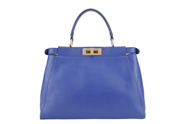 FENDI PEEKABOO LARGE BLUE COLOR WITH STRAPS AND INSERT, NO DUST COVER