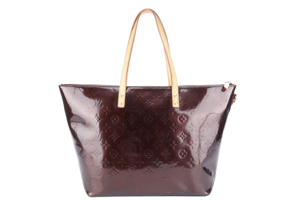 LOUIS VUITTON MONOGRAM VERNIS M93589 AMARANTE BELLEVUE GM WITH DUST COVER