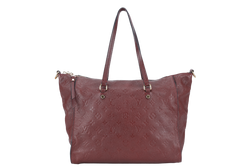 LOUIS VUITTON LUMINEUSE PM (M93413) BURGUNDY MONOGRAM EMPREINTE GOLD HARDWARE WITH DUST COVER