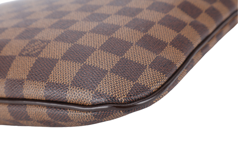 LOUIS VUITTON M51149 CLIFTON HANDBAG DAMIER EBENE GOLD HARDWARE NO DUST COVER