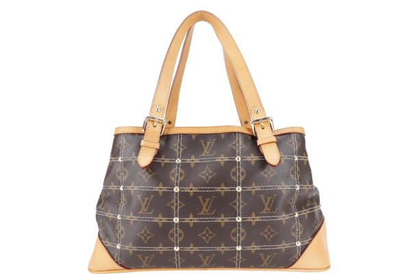 LOUIS VUITTON M40140 RIVETTE SHOULDER BAG MONOGRAM CANVAS GOLD HARDWARE WITH DUST COVER