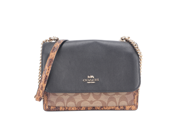 COACH KLARE CROSSBODY BLACK LEATHER GOLD HARDWARE NO DUST COVER