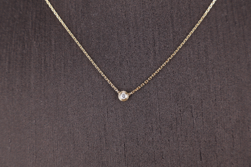 CARTIER D'AMOUR PENDANT 18K YG 2.4g WITH CERT AND BOX