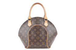 LOUIS VUITTON ELLIPSE BAG PM MONOGRAM CANVAS GOLD HARDWARE WITH DUST COVER AND LONG STRAP