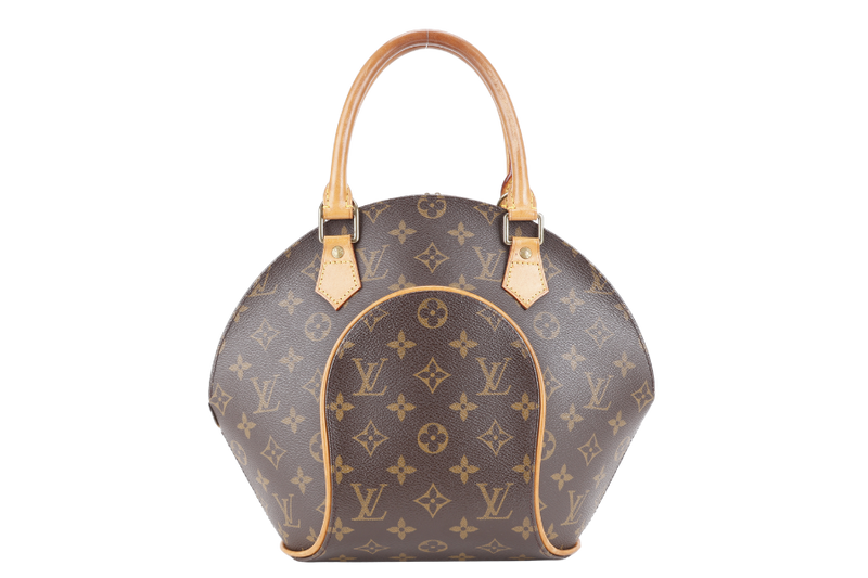 LOUIS VUITTON ELLIPSE BAG PM MONOGRAM CANVAS GOLD HARDWARE WITH DUST COVER AND LONG STRAP