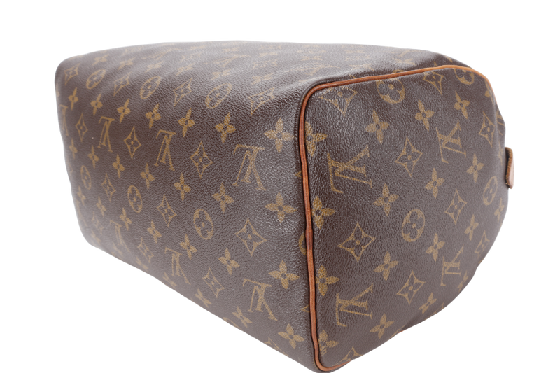LOUIS VUITTON SPEEDY 30 MONOGRAM CANVAS GOLD HARDWARE NO DUST COVER