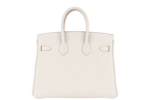 HERMES BIRKIN 25 CRAIE TOGO GOLD HARDWRAE STAMP W (YEAR 2024) WITH TWILLY, KEYS&LOCK AND BOX