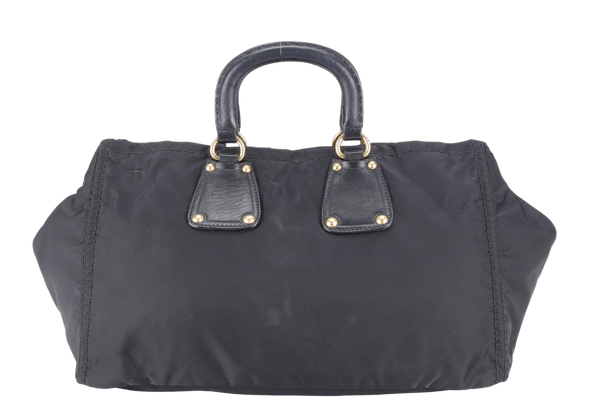 PRADA BN1995 NYLON TOTE NERO WITH CARD NO DUST COVER