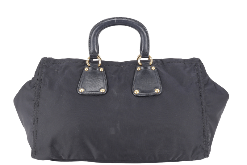 PRADA BN1995 NYLON TOTE NERO WITH CARD NO DUST COVER