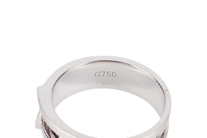 LOVE & CO DIAMOND RING 18K WG SIZE 52 4.6G